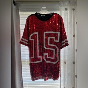 Sequin Gameday Jersey Dress
